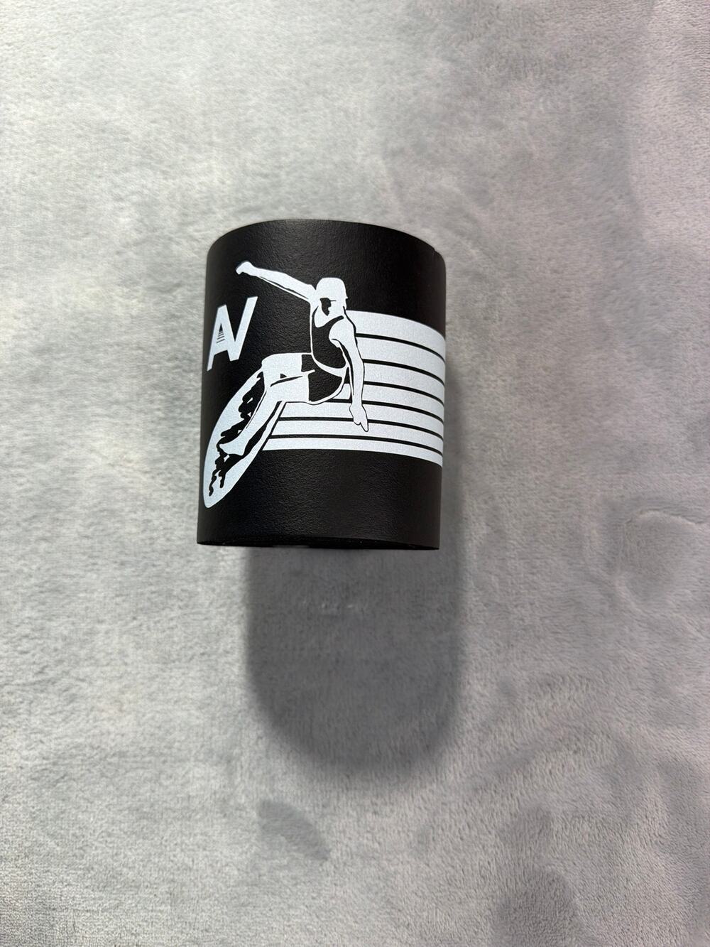 Aviator Nation Retro Surfer Black Can Cooler Koozie - Vintage Style California
